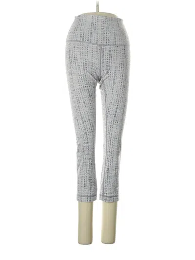 Pre-owned Lululemon Athletica Leggings In Gray