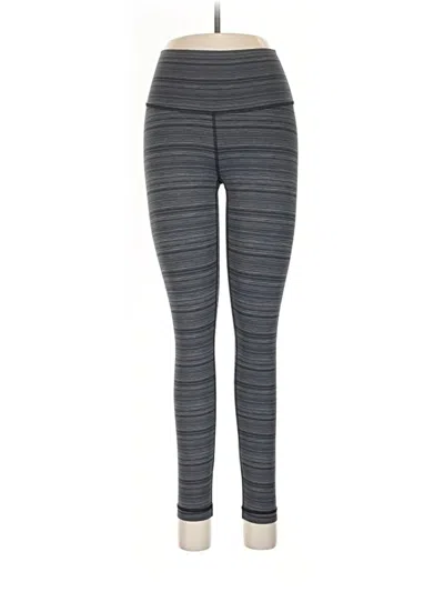 Pre-owned Lululemon Athletica Leggings In Gray