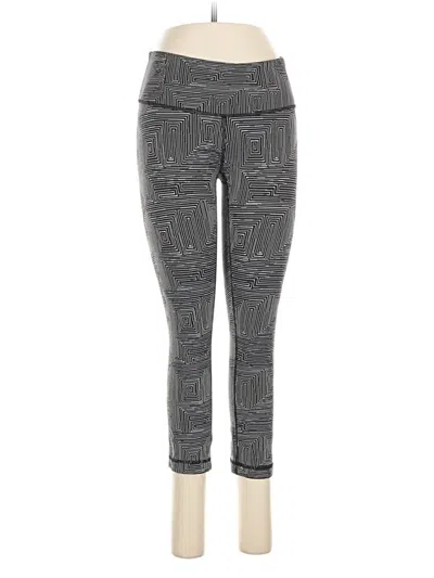 Pre-owned Lululemon Athletica Leggings In Gray