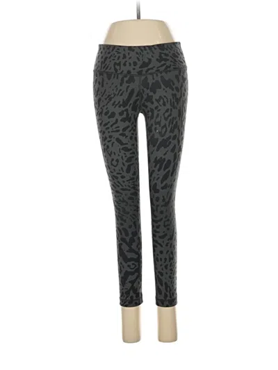 Pre-owned Lululemon Athletica Leggings In Gray