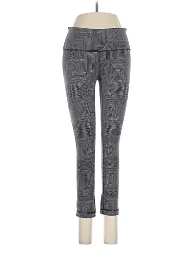 Pre-owned Lululemon Athletica Leggings In Gray