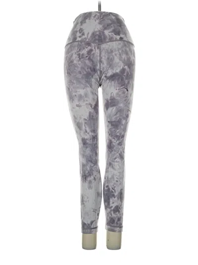 Pre-owned Lululemon Athletica Leggings In Gray