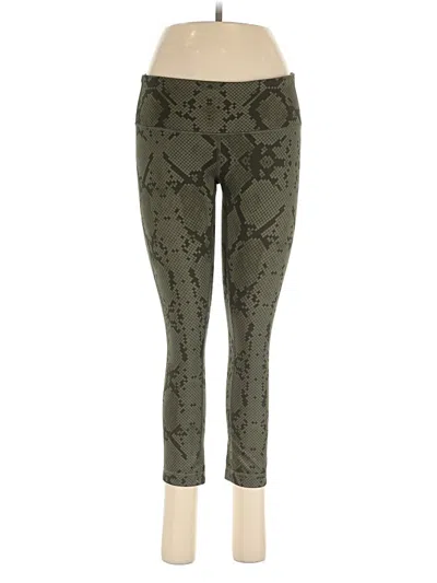 Pre-owned Lululemon Athletica Leggings In Green