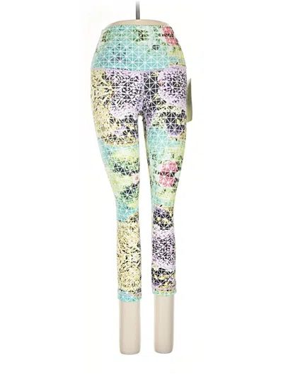 Pre-owned Lululemon Athletica Leggings In Green