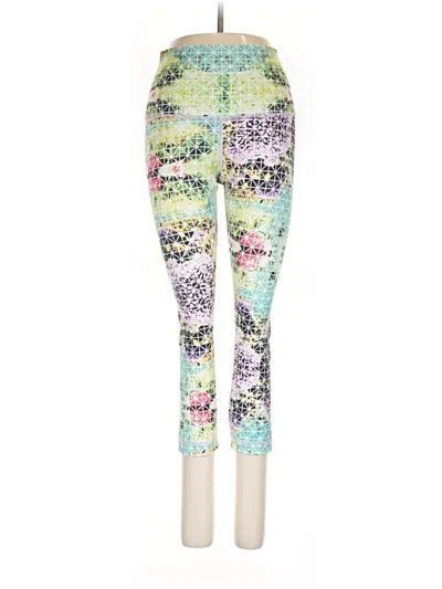 Pre-owned Lululemon Athletica Leggings In Green