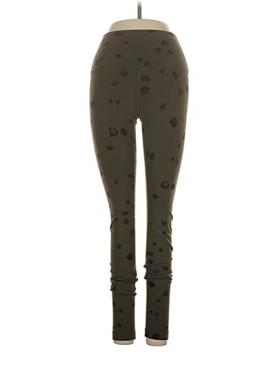Pre-owned Lululemon Athletica Leggings In Green