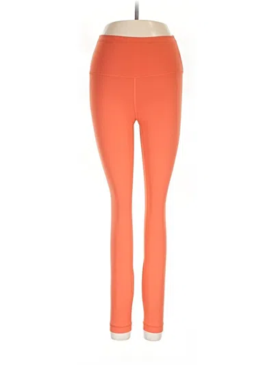 Pre-owned Lululemon Athletica Leggings In Orange