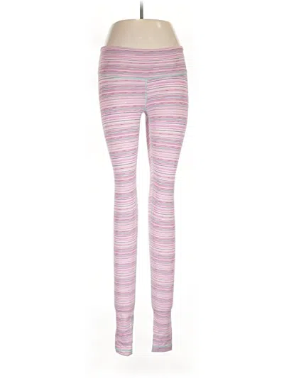 Pre-owned Lululemon Athletica Leggings In Pink