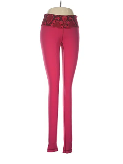 Pre-owned Lululemon Athletica Leggings In Pink
