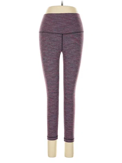 Pre-owned Lululemon Athletica Leggings In Purple