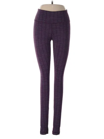 Pre-owned Lululemon Athletica Leggings In Purple