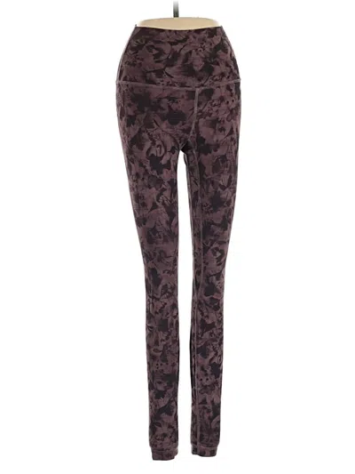 Pre-owned Lululemon Athletica Leggings In Purple