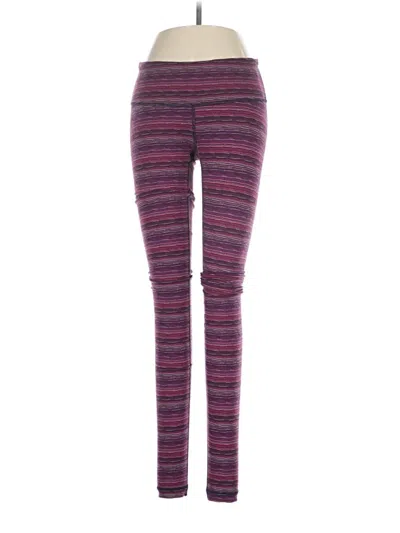 Pre-owned Lululemon Athletica Leggings In Purple