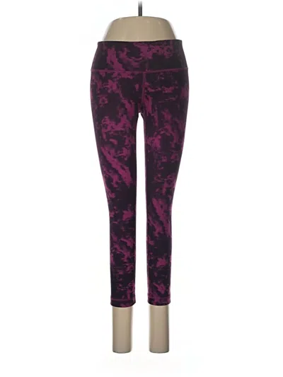 Pre-owned Lululemon Athletica Leggings In Purple