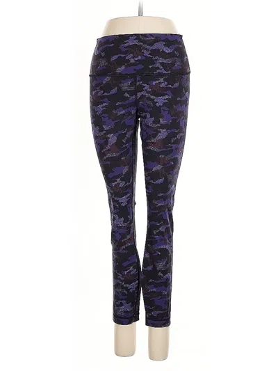 Pre-owned Lululemon Athletica Leggings In Purple