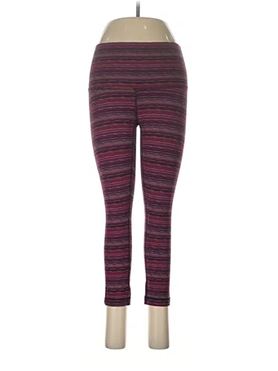 Pre-owned Lululemon Athletica Leggings In Purple