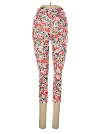 Pre-owned Lululemon Athletica Leggings In Red