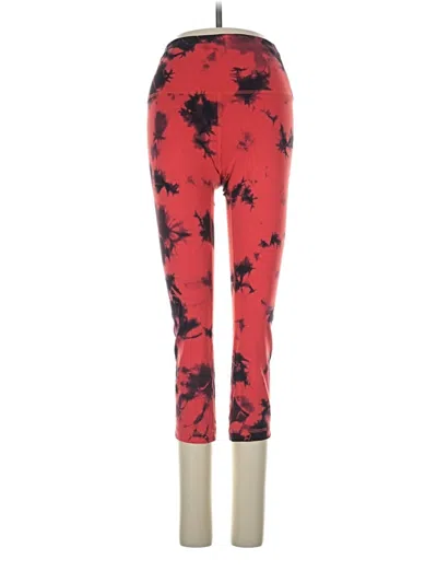Pre-owned Lululemon Athletica Leggings In Red