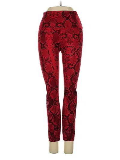 Pre-owned Lululemon Athletica Leggings In Red
