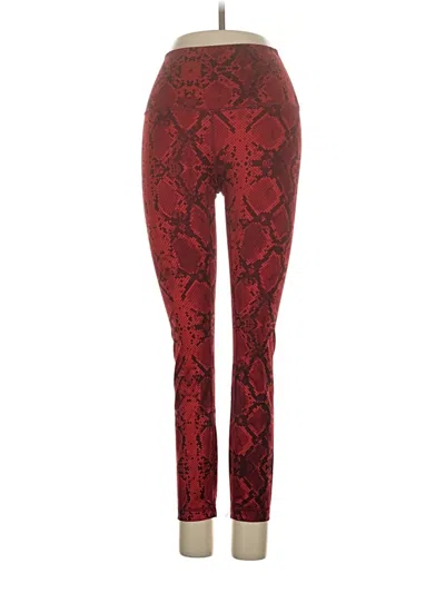Pre-owned Lululemon Athletica Leggings In Red