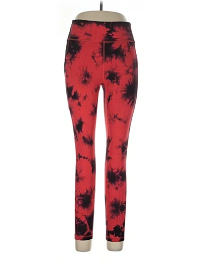 Pre-owned Lululemon Athletica Leggings In Red