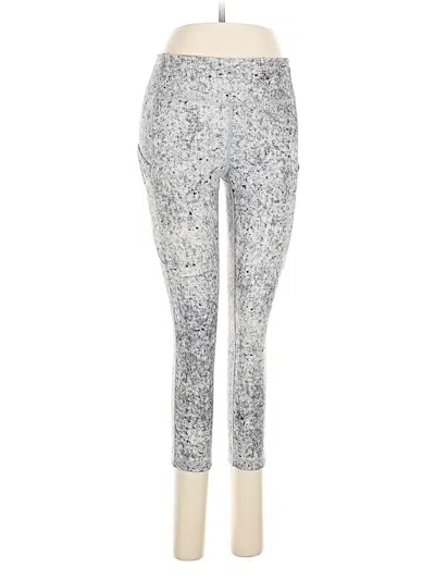 Pre-owned Lululemon Athletica Leggings In Silver