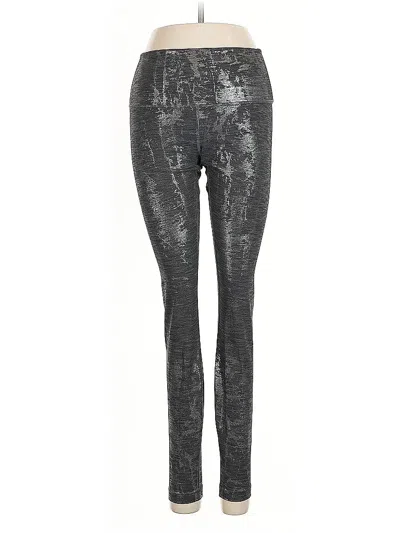 Pre-owned Lululemon Athletica Leggings In Silver