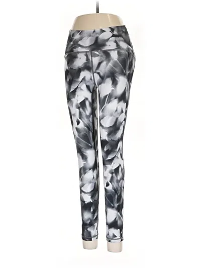 Pre-owned Lululemon Athletica Leggings In Silver