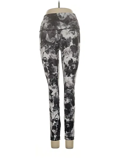 Pre-owned Lululemon Athletica Leggings In Silver