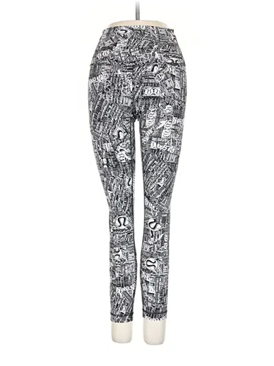 Pre-owned Lululemon Athletica Leggings In Silver