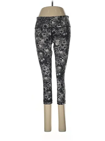 Pre-owned Lululemon Athletica Leggings In Silver