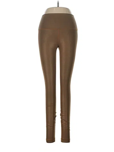Pre-owned Lululemon Athletica Leggings In Tan