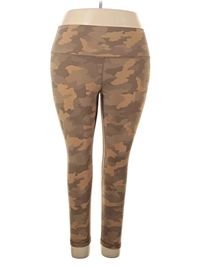 Pre-owned Lululemon Athletica Leggings In Tan