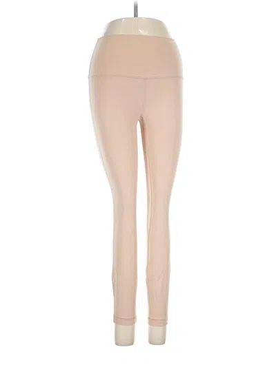 Pre-owned Lululemon Athletica Leggings In Tan