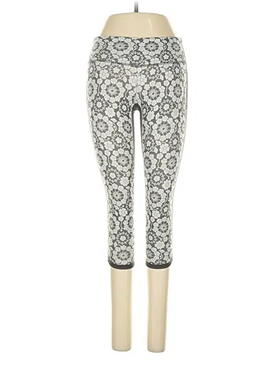 Pre-owned Lululemon Athletica Leggings In White