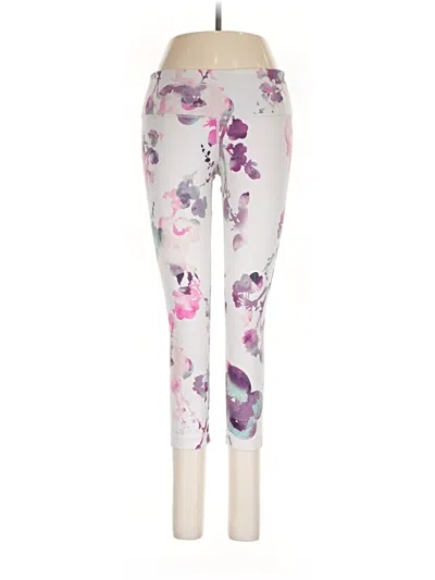 Pre-owned Lululemon Athletica Leggings In White
