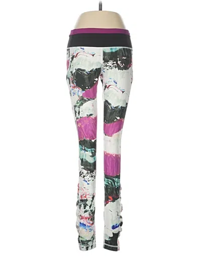 Pre-owned Lululemon Athletica Leggings In White