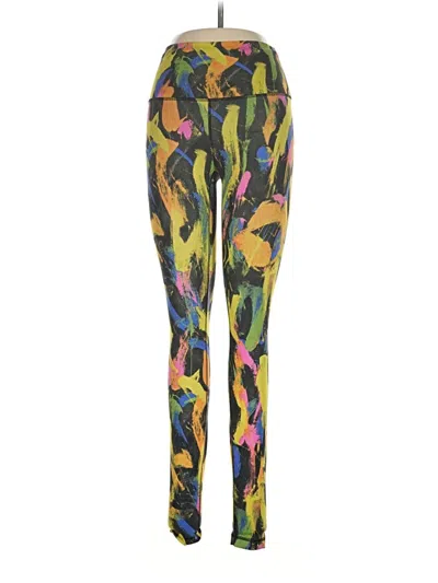 Pre-owned Lululemon Athletica Leggings In Yellow