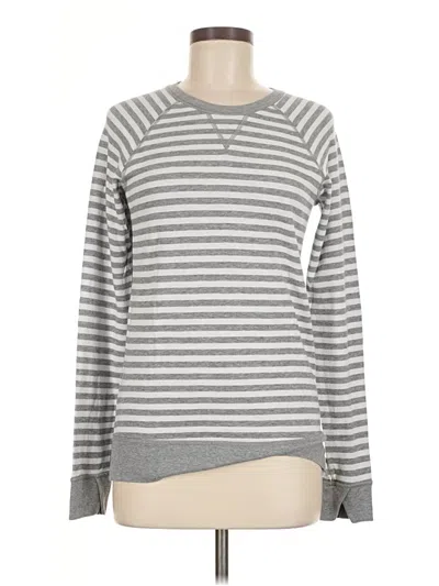Pre-owned Lululemon Athletica Long Sleeve Henley Shirt In Gray