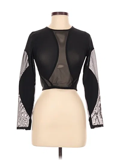 Pre-owned Lululemon Athletica Long Sleeve T-shirt In Black