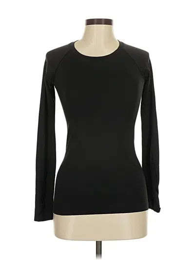 Pre-owned Lululemon Athletica Long Sleeve T-shirt In Black