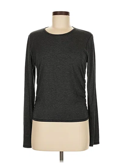 Pre-owned Lululemon Athletica Long Sleeve T-shirt In Black