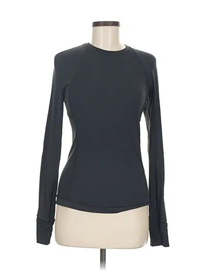 Pre-owned Lululemon Athletica Long Sleeve T-shirt In Black