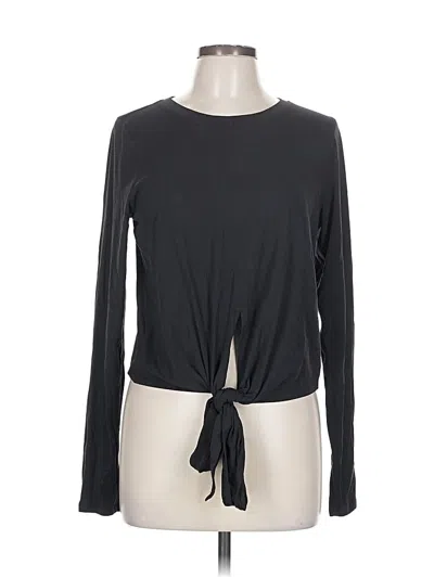 Pre-owned Lululemon Athletica Long Sleeve T-shirt In Black