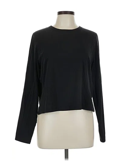 Pre-owned Lululemon Athletica Long Sleeve T-shirt In Black