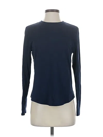 Pre-owned Lululemon Athletica Long Sleeve T-shirt In Blue
