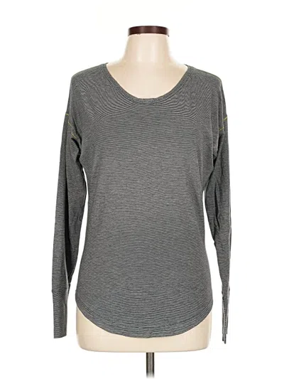 Pre-owned Lululemon Athletica Long Sleeve T-shirt In Gray