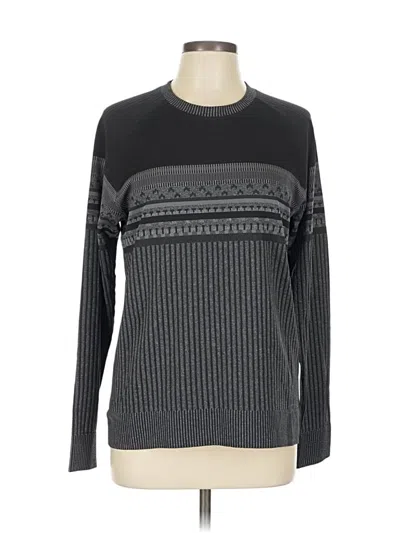 Pre-owned Lululemon Athletica Long Sleeve T-shirt In Gray