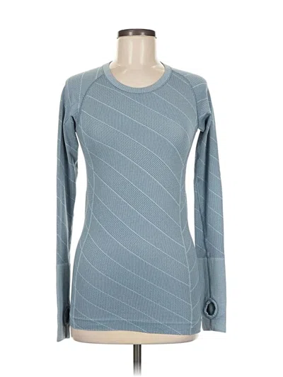 Pre-owned Lululemon Athletica Long Sleeve T-shirt In Gray