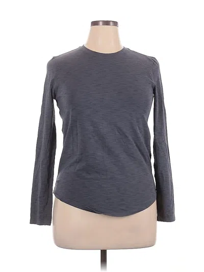Pre-owned Lululemon Athletica Long Sleeve T-shirt In Gray